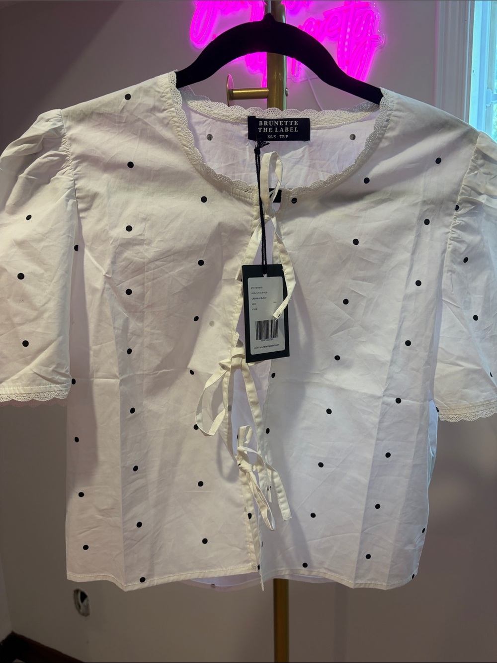 Brunette the label poplin top